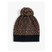 Koton Knitted Beanie Ethnic Patterned Pompom Detail