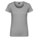 Excd by Promodoro Dámské bavlněné tričko CD3075 New Light Grey -Solid