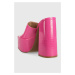 Pantofle Steve Madden Trixie dámské, růžová barva, na podpatku, SM11002169