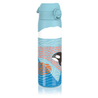 Ion8 Leak Proof nerezová láhev na vodu pro děti Big Whale 600 ml