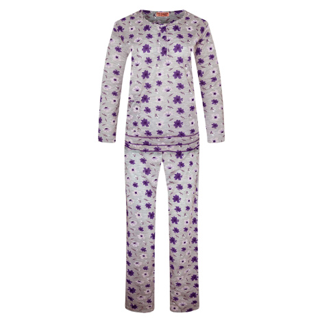 Arenda dámské dlouhé pyžamo 2297 fialová