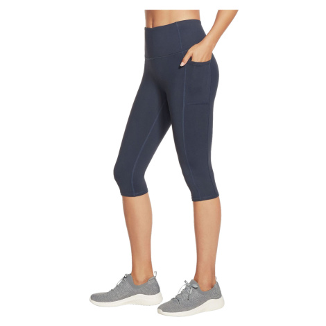 Skechers Go Walk High Waisted Capri Leggins Modrá