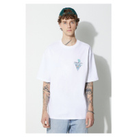 Bavlněné tričko Guess Originals bílá barva, s potiskem