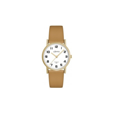 Zlaté dámské titanové hodinky LAVVU LWL5031 MANDAL