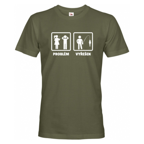 Vtipné tričko pro rybáře Problém - Vyřešen - ideální dárek BezvaTriko