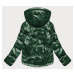 Zelená dámská lesklá bunda oversize model 16149496 - 6&8 Fashion