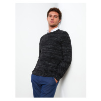 LC Waikiki Crew Neck Long Sleeve Patterned Men's Knitwear Sweater