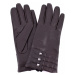Dámské kožené rukavice Coveri Collection - tmavě hnědá