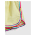 Žlutý holčičí dětský overal rainbow stripe romper