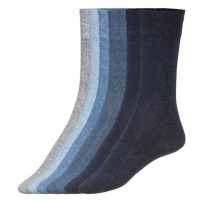 LIVERGY® Pánské ponožky s BIO bavlnou, 7 párů (modrá / šedá / navy modrá)