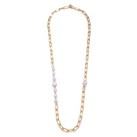 Viceroy Půvabný pozlacený náhrdelník s perlami Chic 14093C01012