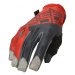 ACERBIS MX X-H motokrosové rukavice červená/šedá
