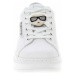 Dámská obuv Karl Lagerfeld KL62576K Kapri White Lthr w-Silver