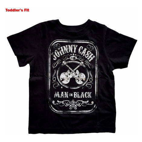 Johnny Cash tričko, Man In Black Tee Black, dětské RockOff