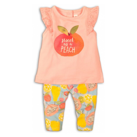 Kojenecký set dívčí - tričko a kalhoty, Minoti, Fruits 4, růžová