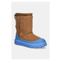 Sněhule UGG Classic Short Weather Hybrid hnědá barva, 1143992-CBG