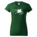 DOBRÝ TRIKO Vtipné dámské tričko s potiskem Co se stane na vodě Barva: Malinová