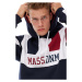 Mass Denim Sweatshirt Streamer Hoody navy/claret