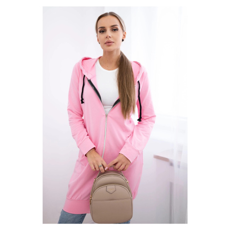 Kesi Mikina Zelda s kapucí dlouhá - výprodej Barva: Růžová - světle