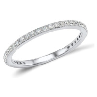 Minimalistický prsten ze stříbra zdobený barevnými kamínky