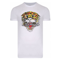 Ed Hardy Tiger mouth graphic t-shirt white Bílá
