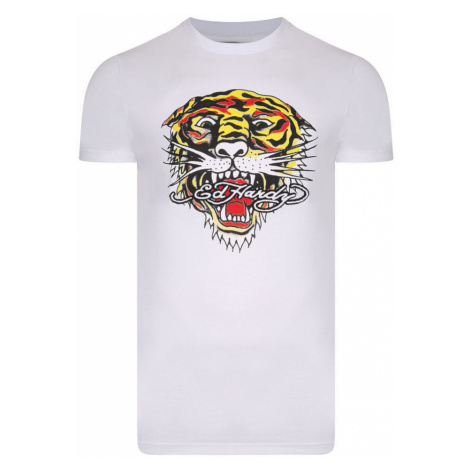 Ed Hardy Tiger mouth graphic t-shirt white Bílá