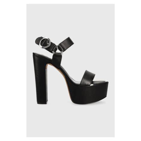 Kožené sandály Dkny SHILA černá barva, K1336126