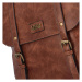 Stylový dámský koženkový kabelko-batoh Rosenda, hnědá