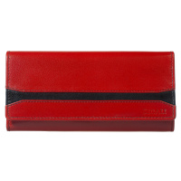 SEGALI Dámská kožená peněženka 2025 A red/black