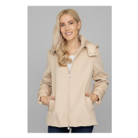 QVC CENTIGRADE krátký kabát s kapucí Barva: Béžová, Mezinárodní