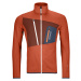 Pánská mikina ORTOVOX Fleece Grid Jacket Desert orange