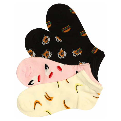 Veselé dámské kotničkové ponožky OW01 vícebarevná PESAIL