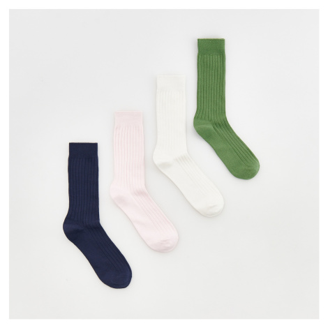Reserved - Sada 4 párů ponožek - Růžová