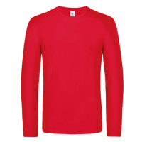 B&C Pánské tričko s dlouhým rukávem TU07T Red