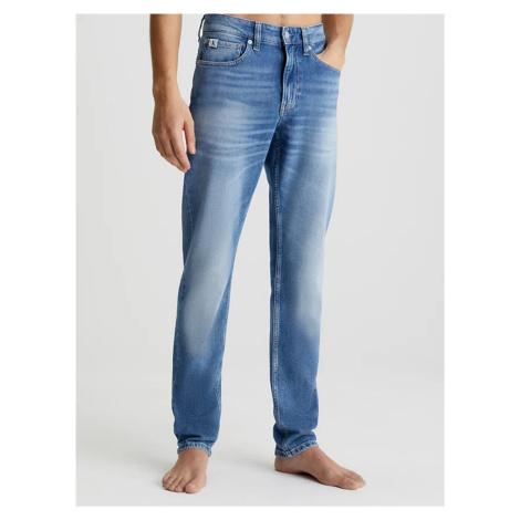 Calvin Klein pánské modré džíny SLIM TAPER
