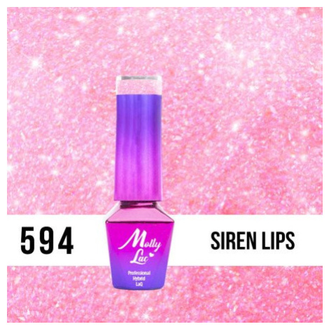 594. MOLLY LAC gel lak - Siren Lips 5 ml