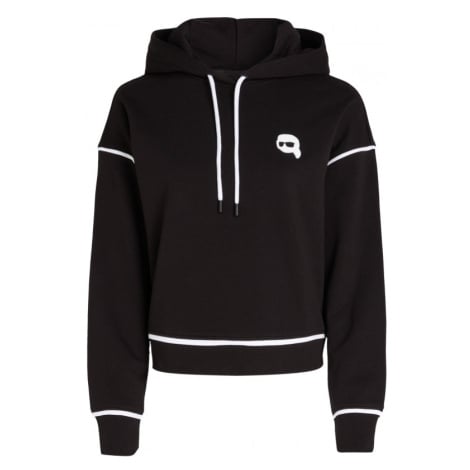 Mikina karl lagerfeld ikonik 2.0 hoodie černá