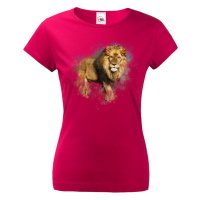 Dámské tričko s potiskem lva - tričko pro milovníky lvů