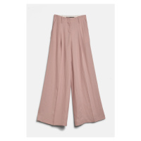 Kalhoty karl lagerfeld wide leg day pants rose smoke