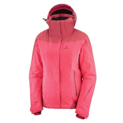 Salomon ICEROCKET JKT W Dámská lyžařská bunda, růžová, velikost