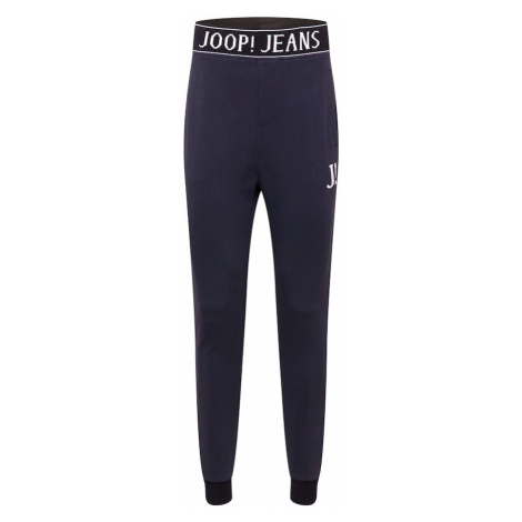 JOOP! Jeans Kalhoty tmavě modrá / bílá