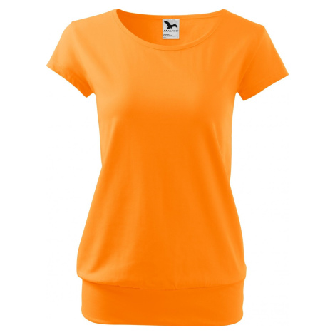MALFINI® Bavlněné volné módní tričko City s pružným lemem v pase