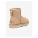 Béžové dámské semišové sněhule UGG Classic Mini II