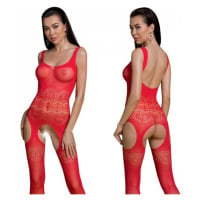 Passion ECO BS005 red - Bodystocking Barva: Červená