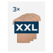 Triplepack pánské neviditelné tričko pod košili ARLON se zdvojeným podpažím - XXL