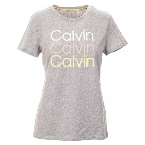 Calvin Klein dámské tričko šedé | Modio.cz