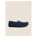 Tmavě modrá pánská semišová domácí obuv s technologií Freshfeet™ Marks & Spencer