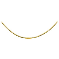 Klenoty Amber Stříbrný řetízek - lanko had žluté zlacení 45 cm