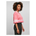 Ladies Starter Cropped Mesh Jersey - pinkgrapefruit/white