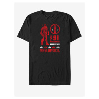 Černé unisex tričko Marvel Deadpool Sil